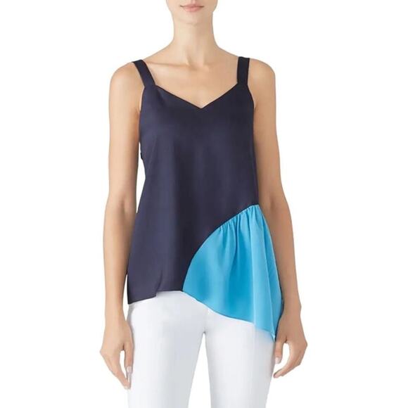 Tibi Color Block Tank Top - Picture 1 of 10